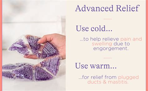 Lansinoh TheraPearl 3-in-1 Therapy Breast Pads Hot and Cold, Reusable ...