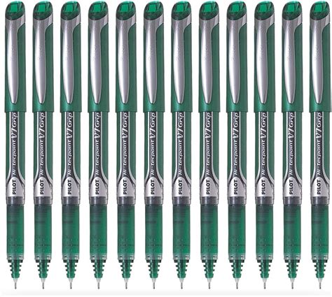 Pilot V7 Grip Green Pen (Pack of 12) : Amazon.in: Office Products