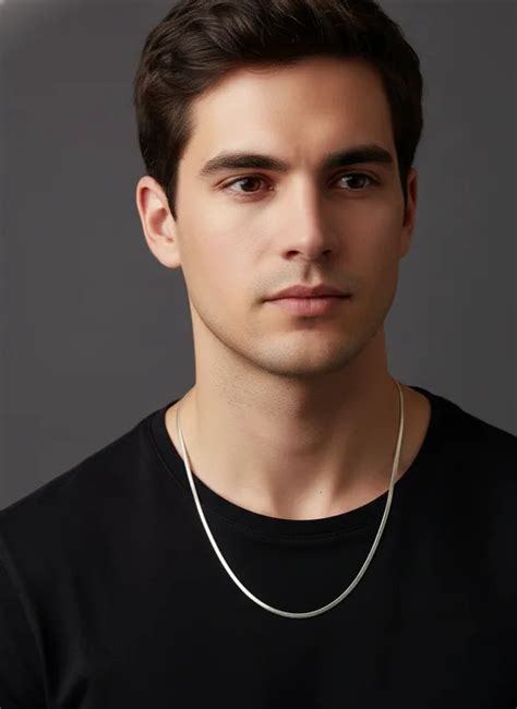 Gujju Jewellers Unisex Genuine Sterling Silver Flexible & Smooth Snake ...