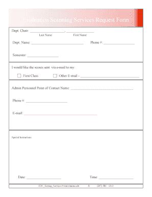 Fillable Online umaine Evaluation Scanning Services Request Form ...