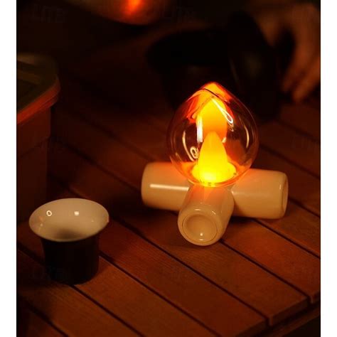 1 buc lampă cu flacără de ciot de copac, ornament pentru lampă cu lemne ...