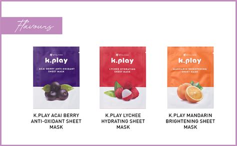 Buy MyGlamm K.Play Lychee Hydrating Sheet Mask, 20 ml | Infused With ...