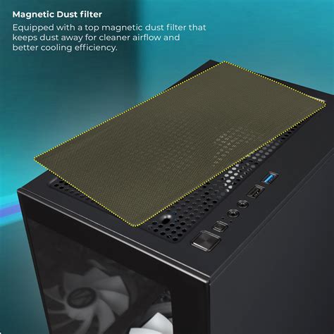 Buy Zebronics ZEB-ICECAP ARGB Mid-Tower Gaming Cabinet Black at Best ...