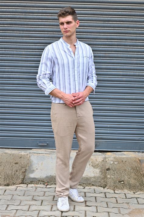 Helen - Cotton Striped Shirt - Off White – POE.NET