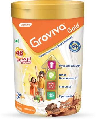 groviva Gold Protein Powder for Kids|Supports Growth & Eye Health ...