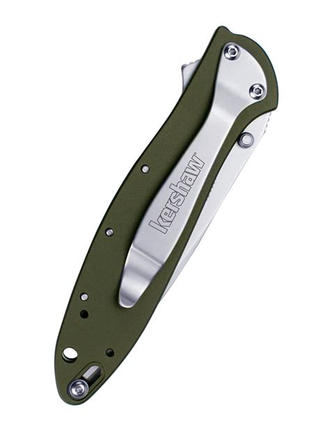 Kershaw Leek Pocket Knife, Olive Green ⚔️ Medieval-Shop