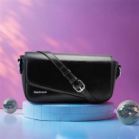 Buy Online Fastrack vibecheck shoulder bag - f254shmep08bk1 | Fastrack