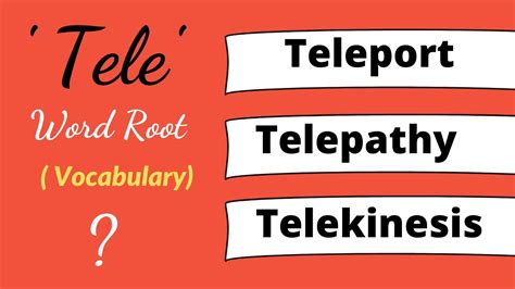 What Is The Meaning Of The Root Tele at Stephanie Dampier blog