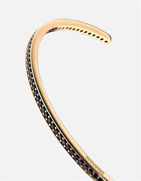 Set Cuff, 14k Gold/Black Diamonds | Men's Cuffs | Miansai
