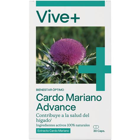 cardo mariano 100% natural envase 30 capsulas vegetales de clorofila · VIVE+ · Supermercado El ...