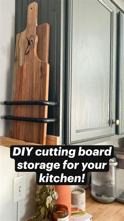 Diy cutting board storage for your kitchen – Artofit