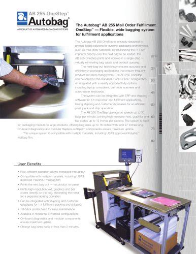 The Autobag® PaceSetter™ HB-25, HB-55 and HB-65 Tabletop Baggers ...