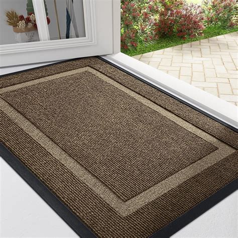 Homaxy Door Mat, Rubber Backed Non Slip Door Matts Indoor, Dirt Trapper ...