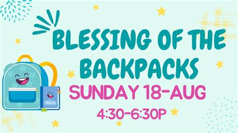 SoPinesUMC Blessing of the Backpacks, 175 Midland Rd, Southern Pines ...