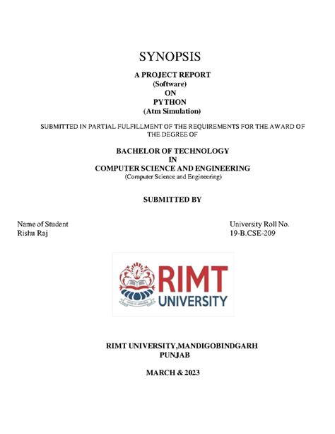 Bca-project-report - Download option - BCA PROJECT REPORT – SUBMISSION ...