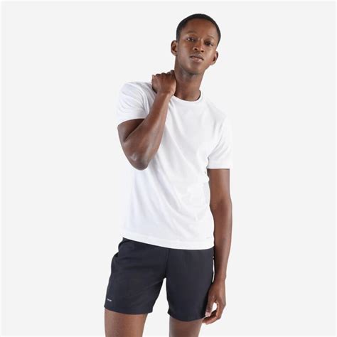 Buy Dry Men's Running Breathable T-Shirt - White Online | Decathlon