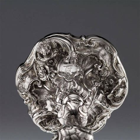 Georgian Solid Silver Pair of Cast Candlesticks, Edward Farrell, circa ...