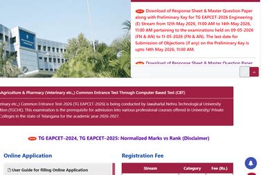TG EAMCET Engineering Response Sheet 2026 Download Link Activated ...