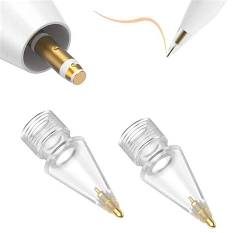 DAZZLIQ 2pcs Tip Pencil Metal Replacement Nib Tips Compatible Apple ...