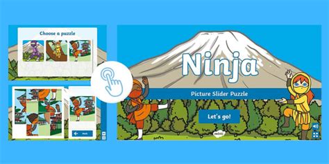 Ninja Picture Slider Puzzle (teacher made) - Twinkl