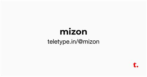 @mizon — Teletype