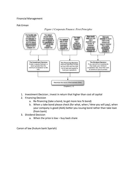 Financial Management - Re-financing (take a bond, to get more less ...