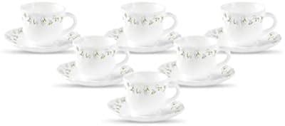 Buy La Opala Diva, Opal Glass Crockery | Coffee Cup Cylinder, Set of 6 ...