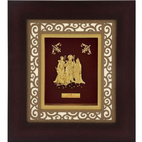 Buy quality Ram darbar carving frame in 24k gold mga-age0247 in Amreli