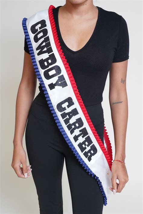 Beyonce Luxe Cowboy Carter Sash - Etsy
