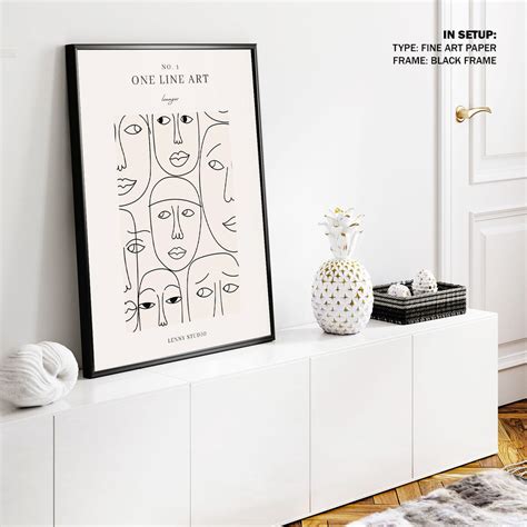 Line Art 02 : Buy Best Framed Minimalist Art Painting Online – Dessine Art