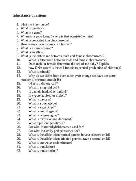 Image result for Inheritance Questions