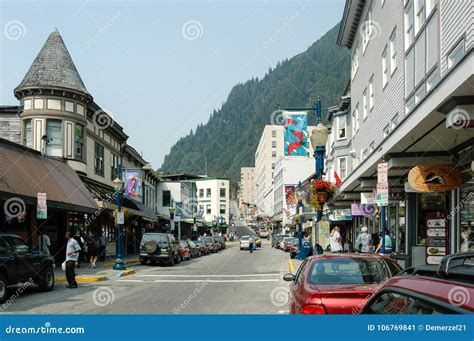Downtown Juneau, Alaska editorial photo. Image of destination - 106769841
