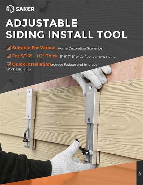Saker Adjustable Siding Install Tool