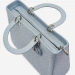 Dior Lady Large Ostrich Light Blue | SACLÀB