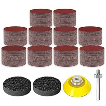 LIZMOF Sanding Discs Pad Kit, Sandpapers for Drill Sanding Grinder ...