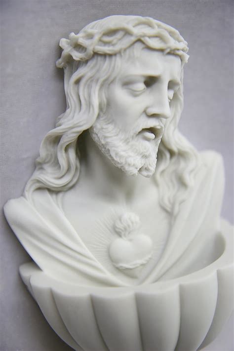 Buy 5 1/2 Holy Water Font Jesus Christ Religious Catholic Wall Hanging ...