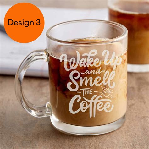 Personalized Glass Coffee Mugs | Etchergifts.com