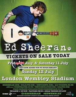Ed Sheeran Announces Massive Wembley Stadium Gig for July 2015