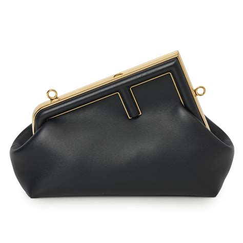 First Small Navy Nappa Leather Bag – Confidential Couture