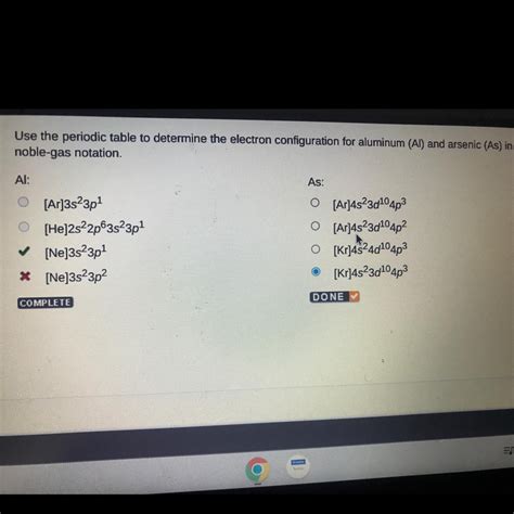 Use the periodic table to determine the electron configuration for ...