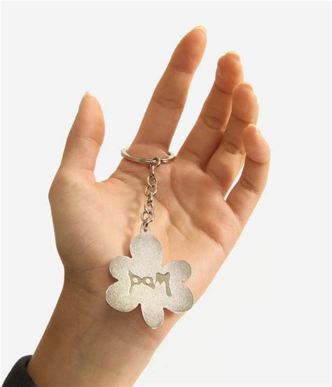 P.A.M. "GESTURES METAL KEYRING - BLUE" DUCK EGG