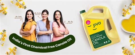 JIVO Canola Cold Pressed Edible Oil 5 Litres with 1 Litre | Cooking Oil ...