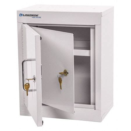 Lakeside Narcotics Cabinet, (1) Shelf, Double Door, Double Lock - Beige ...