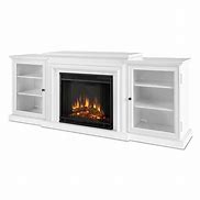 Image result for Real Flame Frederick TV Stand For Tvs Up To 78%22 W%2F Electric Fireplace Included Wood In Brown %7C Wayfair %7C JFP1542_11189056
