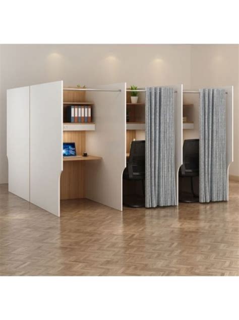 Computer Study Table for Two with Demarcation 的图像结果