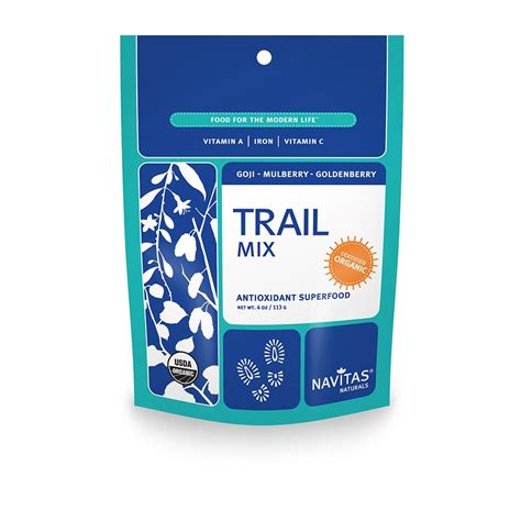 Navitas Naturals Organic Raw Trail Mix, Goji Mulberry Golden Pouch ...
