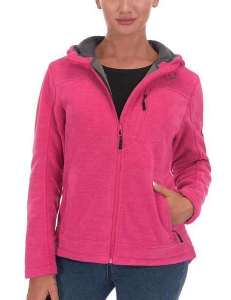 Buy Little Donkey Andy Women's Lightweight Hooded Fleece Jackets for ...