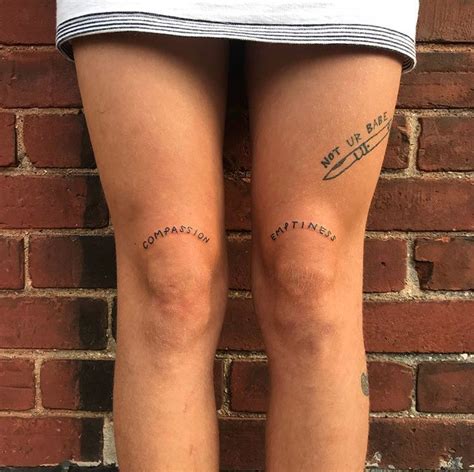 cool tattoos around knee
