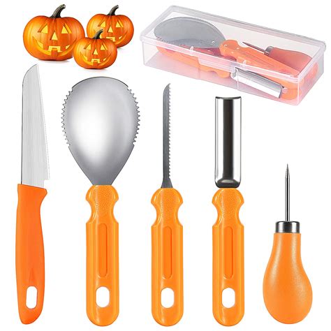 Amazon.com: kuaima Pumpkin Carving Tools Set Halloween Pumpkin Carving ...