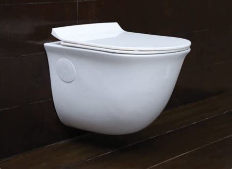 Midas ELITE Rimless Wall Hung Toilet with Slim UF Seat Cover 365_D490 ...
